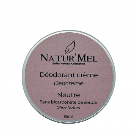 Déodorant crème « Neutre» - Sans bicarbonate - 65ml